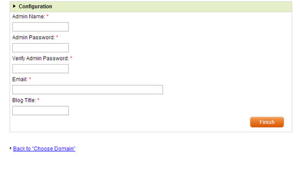 choose admin name to log in to website
