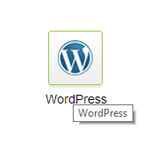 click to install wordpress