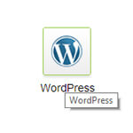 click to install wordpress