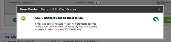 set up ssl certificate - activated