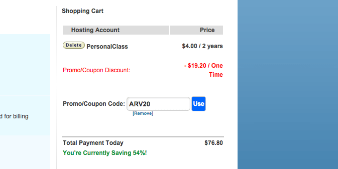 how to use arvixe coupons